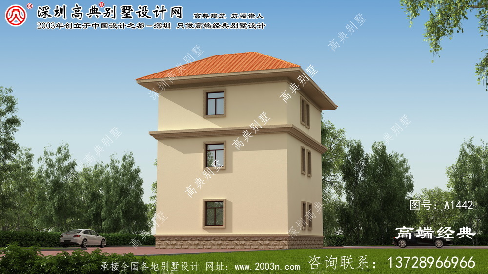承德縣鄉(xiāng)村三層別墅設(shè)計(jì)圖