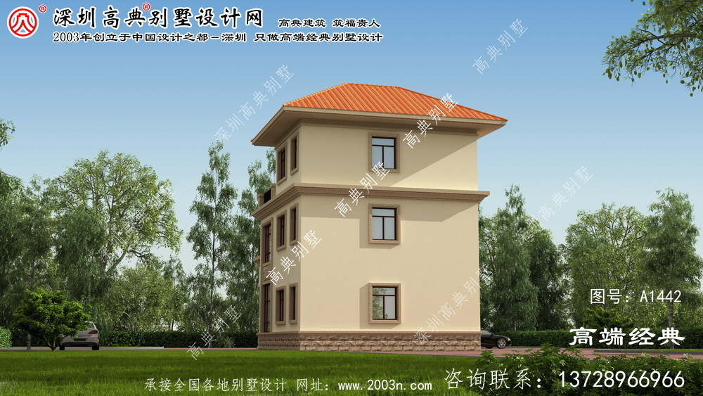 承德縣鄉(xiāng)村三層別墅設(shè)計(jì)圖