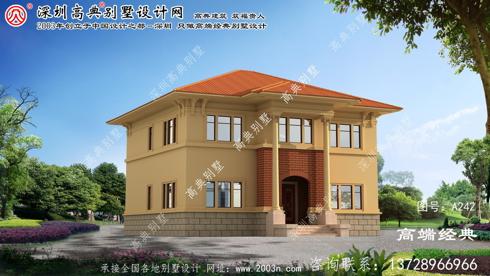 松北區農村房子兩層設計圖