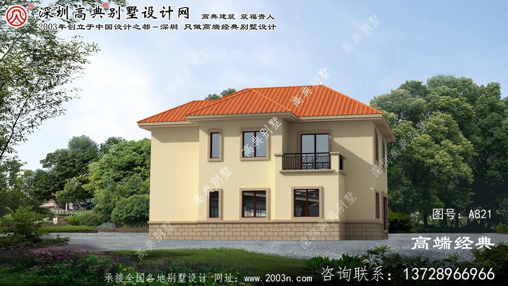 南樂縣二層別墅房屋設(shè)計(jì)圖