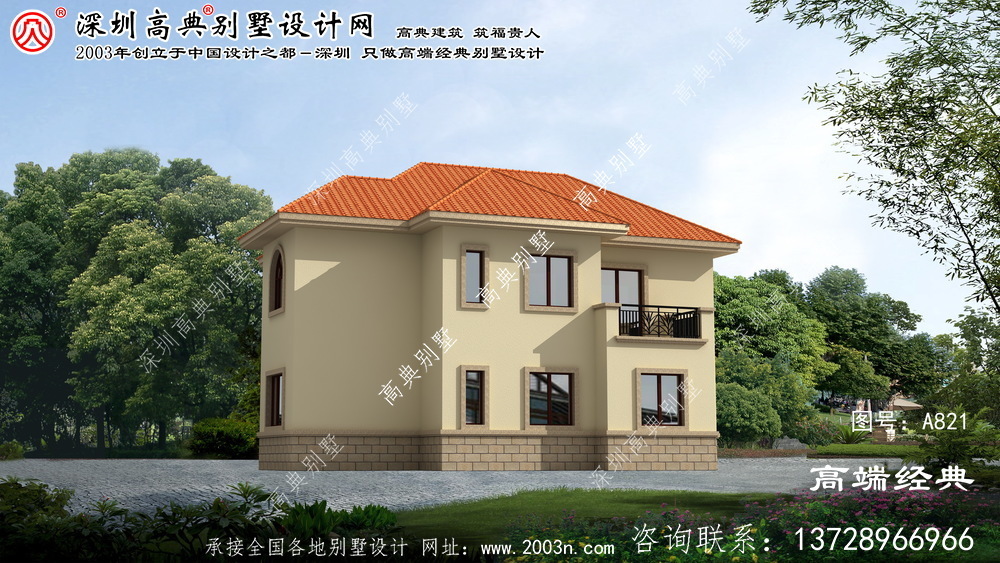 南樂縣二層別墅房屋設(shè)計(jì)圖