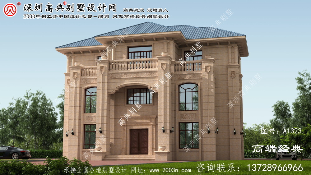 香洲區歐式石材別墅圖紙	