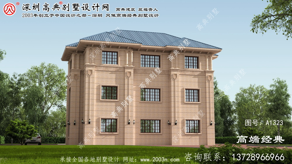 香洲區歐式石材別墅圖紙	