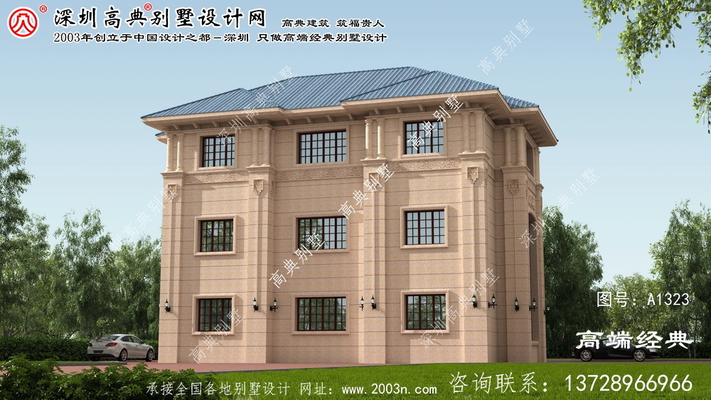 香洲區歐式石材別墅圖紙	