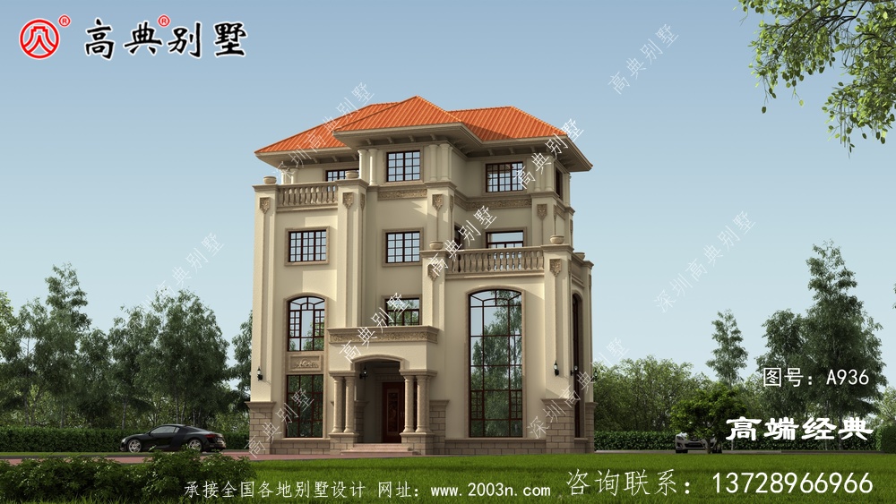 農村獨棟別墅戶型圖