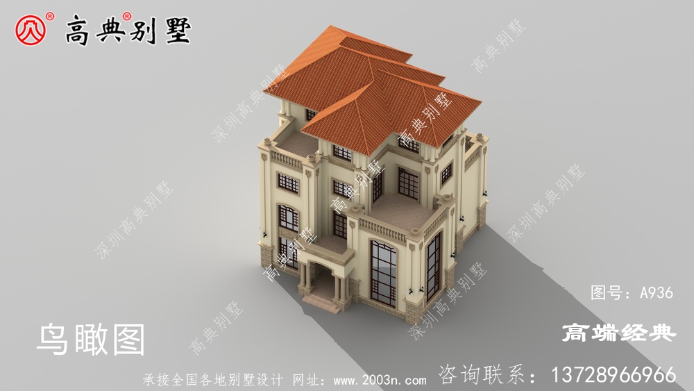 農村獨棟別墅戶型圖