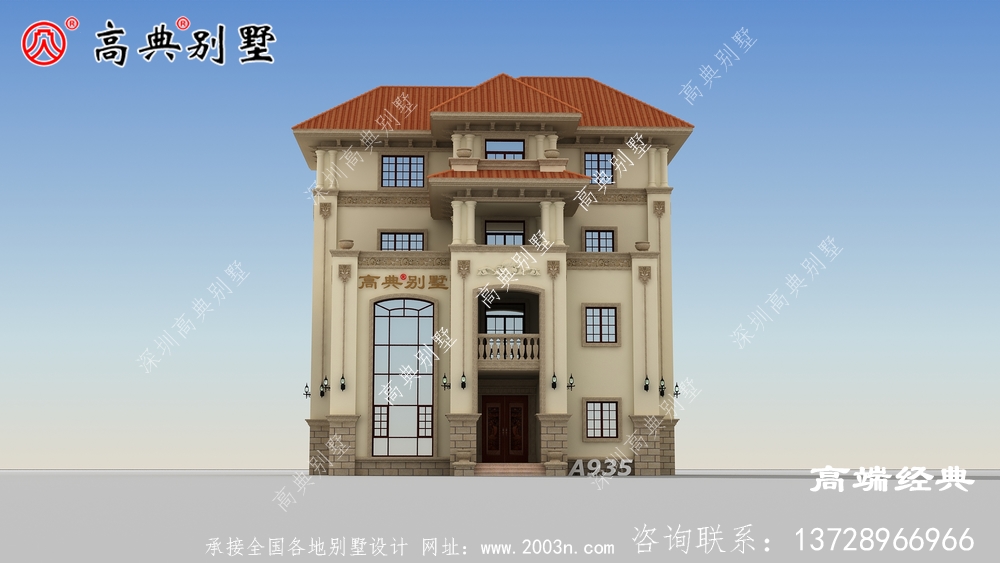 鄉村四層別墅設計圖