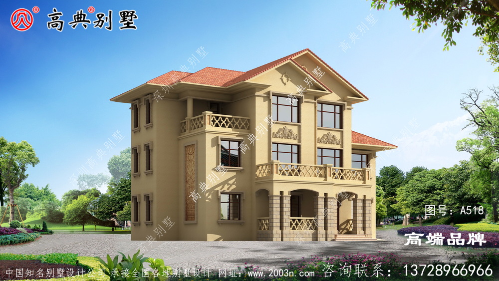 農村三層房屋設計圖大全這款別墅設計非常新穎實用