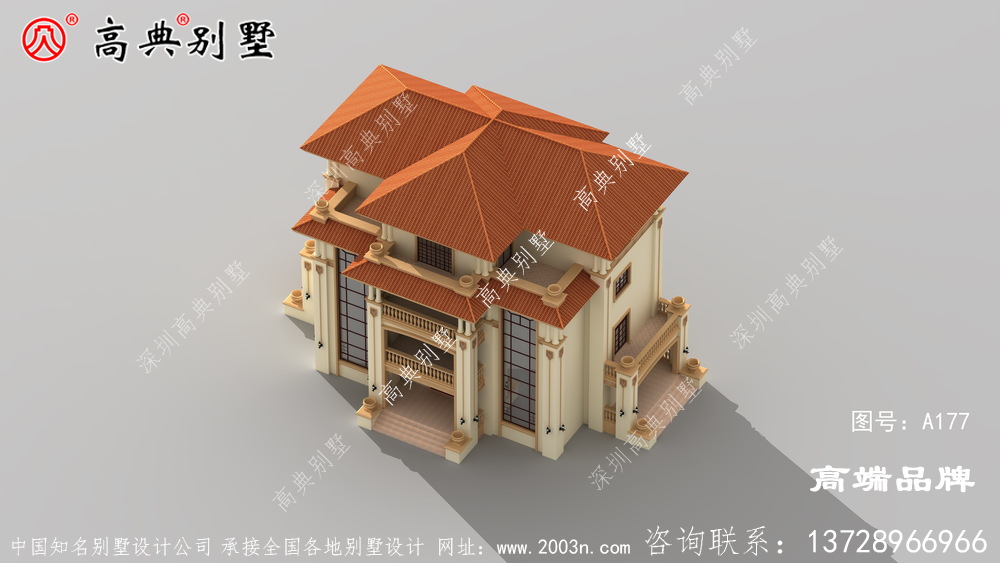 四層農(nóng)村住宅平面設(shè)計(jì)圖大氣典雅