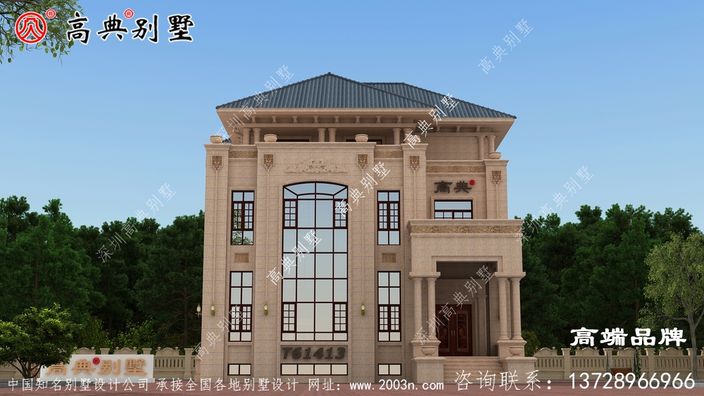 農村房屋設計圖配落地大窗和飄窗