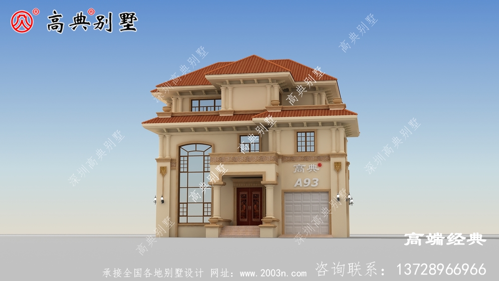 龍巖市農村三層帶陽臺外觀圖,時尚大氣,我都想建了