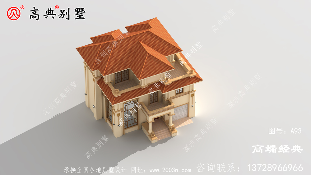 龍巖市農村三層帶陽臺外觀圖,時尚大氣,我都想建了