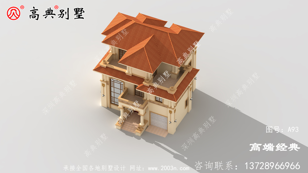 龍巖市農村三層帶陽臺外觀圖,時尚大氣,我都想建了