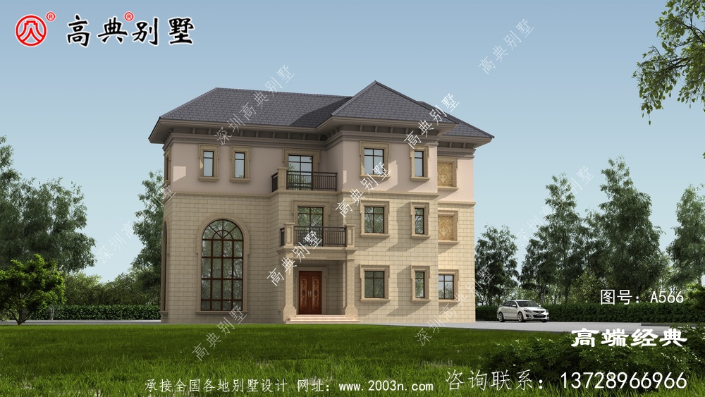 汨羅市自建房效果圖，家里人多也不怕，養老房首選建造