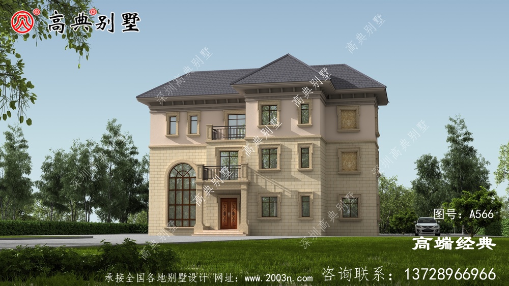 汨羅市自建房效果圖，家里人多也不怕，養老房首選建造