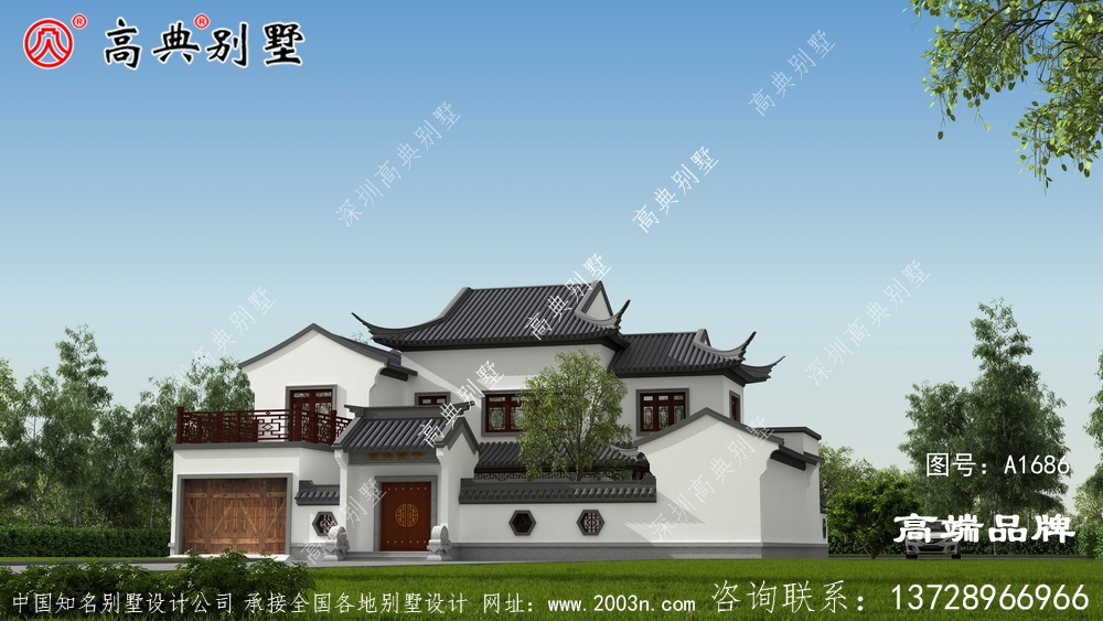農村房屋設計效果圖大氣素雅的中式庭院風格