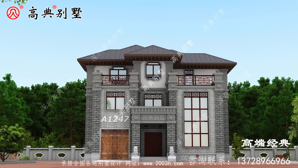 梧州市永不過時的三層半自建房外觀圖，心動不如行動