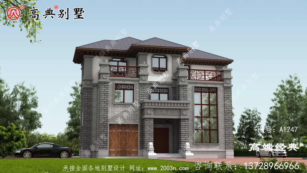 梧州市永不過時的三層半自建房外觀圖，心動不如行動