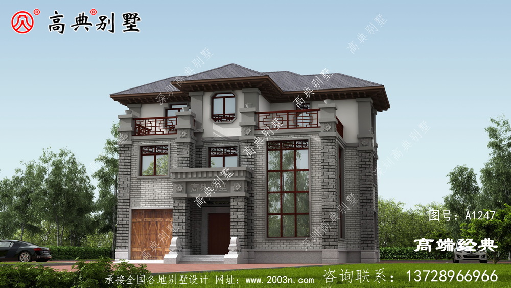 梧州市永不過時的三層半自建房外觀圖，心動不如行動