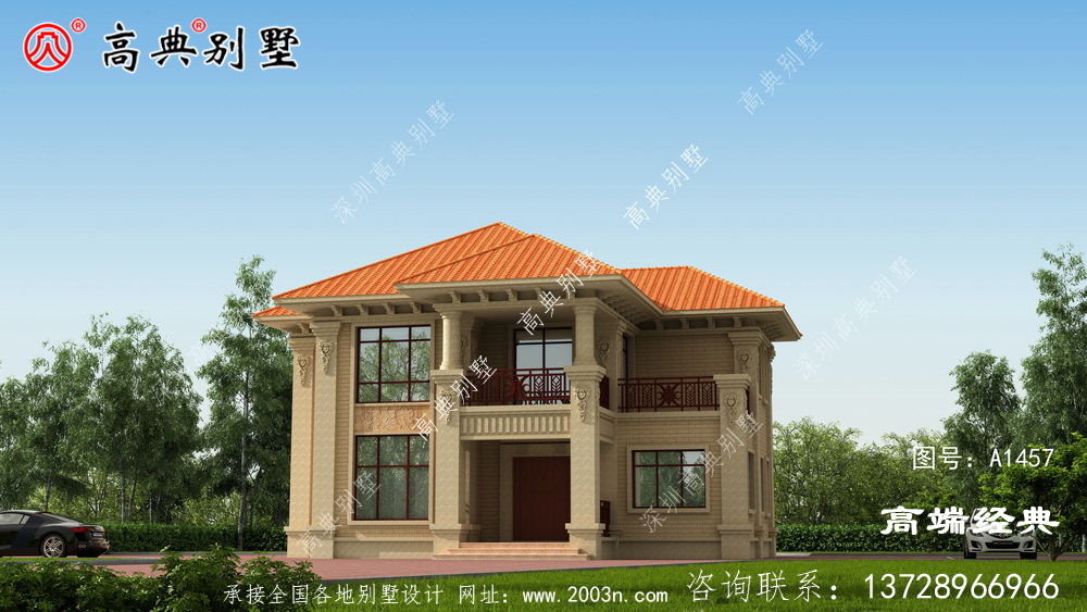 簡歐兩層戶型，最佳養(yǎng)老別墅