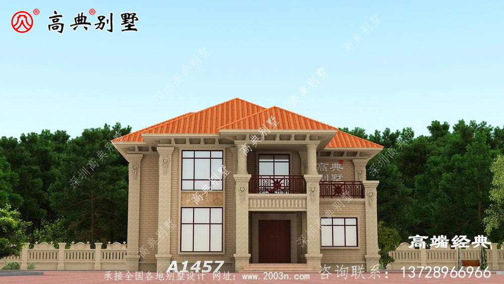 簡歐兩層戶型，最佳養(yǎng)老別墅