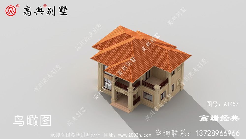 簡歐兩層戶型，最佳養(yǎng)老別墅