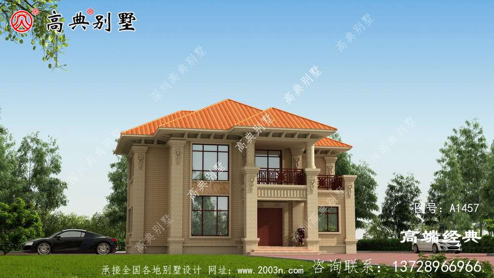 簡歐兩層戶型，最佳養(yǎng)老別墅