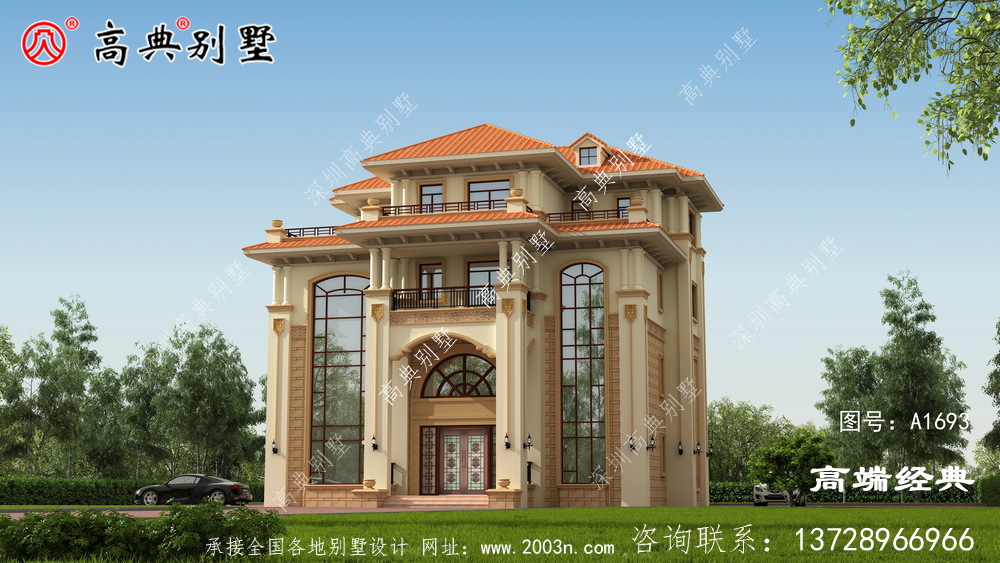 諸暨市最適合農村自建的歐式別墅戶型方案圖，造價60-65萬
