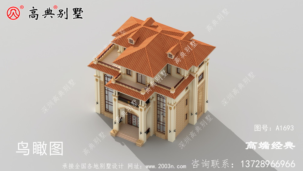 諸暨市最適合農村自建的歐式別墅戶型方案圖，造價60-65萬