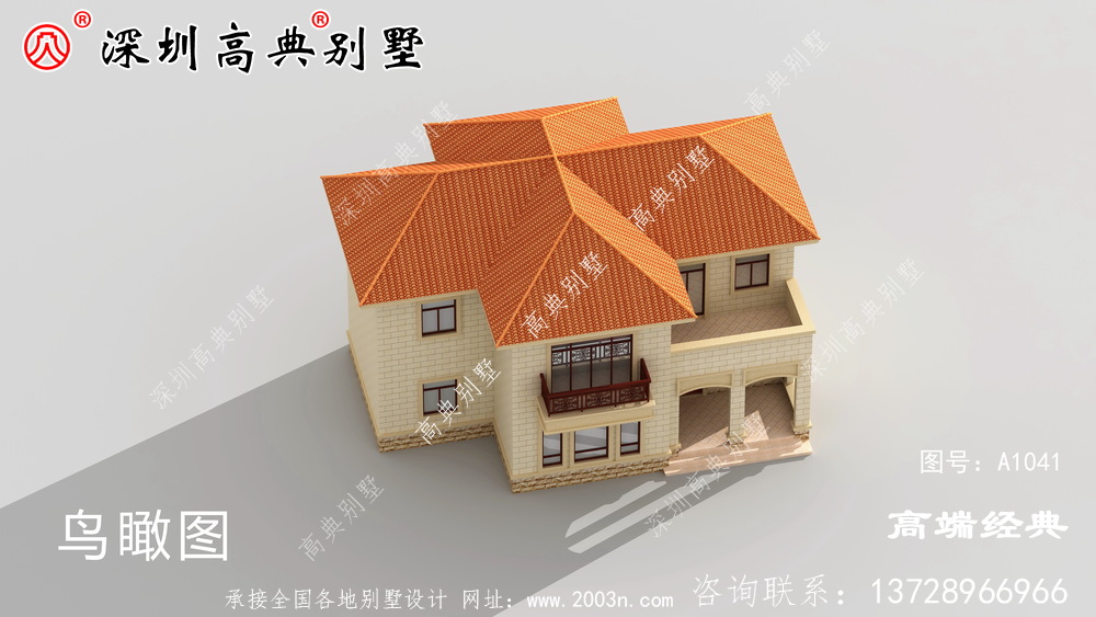 復式別墅設計圖，帶旋轉樓梯設計，在老家蓋棟來過過癮