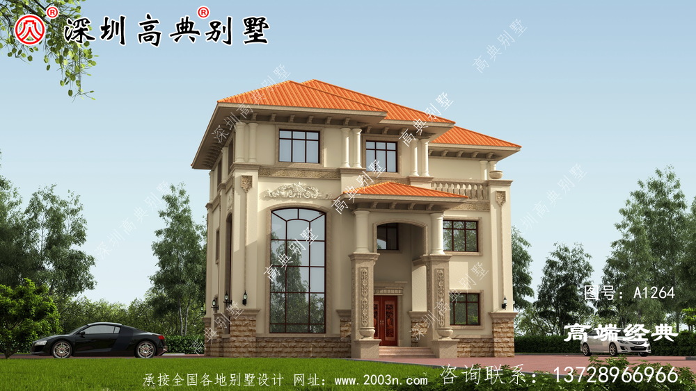 三層別墅設(shè)計(jì)圖，效果圖剛設(shè)計(jì)出來(lái)，就受到廣大建房者的追捧。
