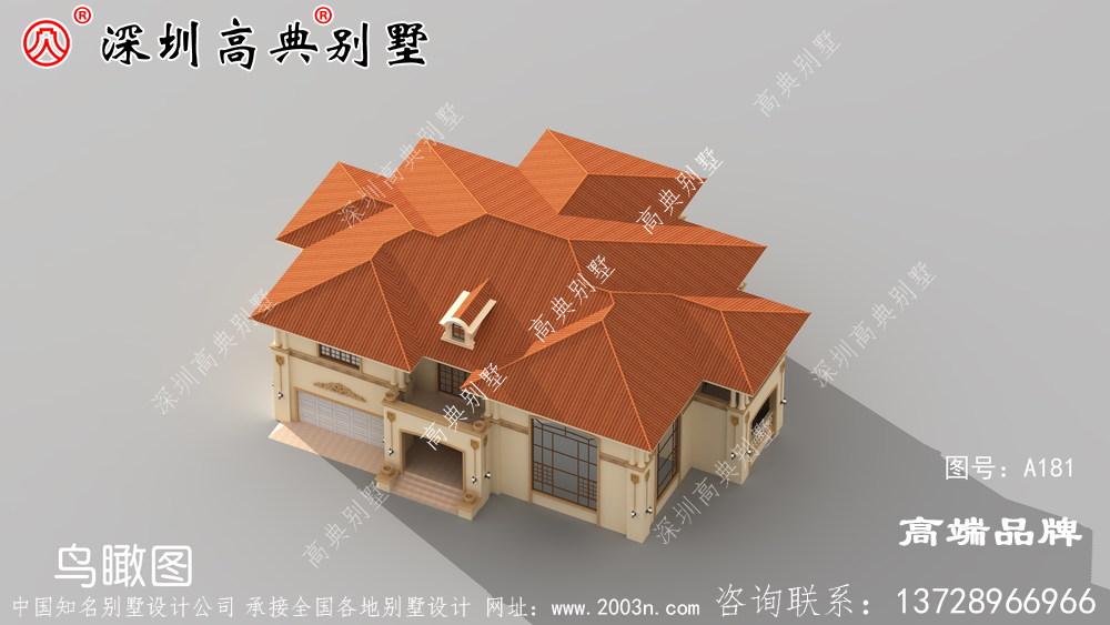 二層豪華別墅，農(nóng)村自建房圖，宅基地大的不這樣建就可惜了