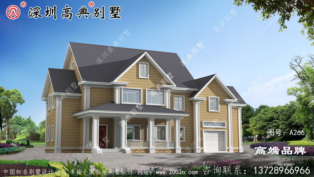 二層小別墅設(shè)計(jì)圖，搭配清新優(yōu)雅，戶型設(shè)計(jì)十分漂亮。