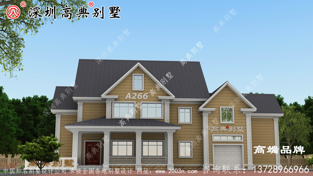 二層小別墅設(shè)計(jì)圖，搭配清新優(yōu)雅，戶型設(shè)計(jì)十分漂亮。