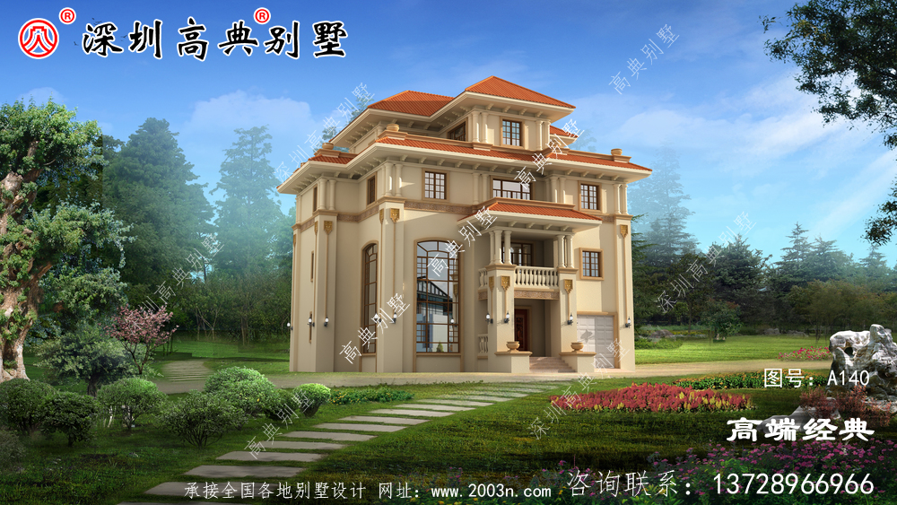 大戶型四層別墅設計圖,回老家建一棟,驚艷所有人
