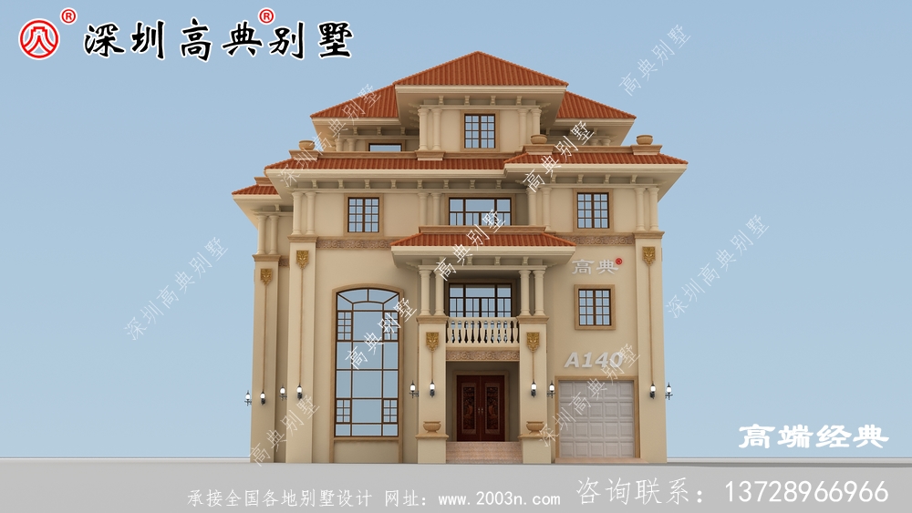 大戶型四層別墅設計圖,回老家建一棟,驚艷所有人