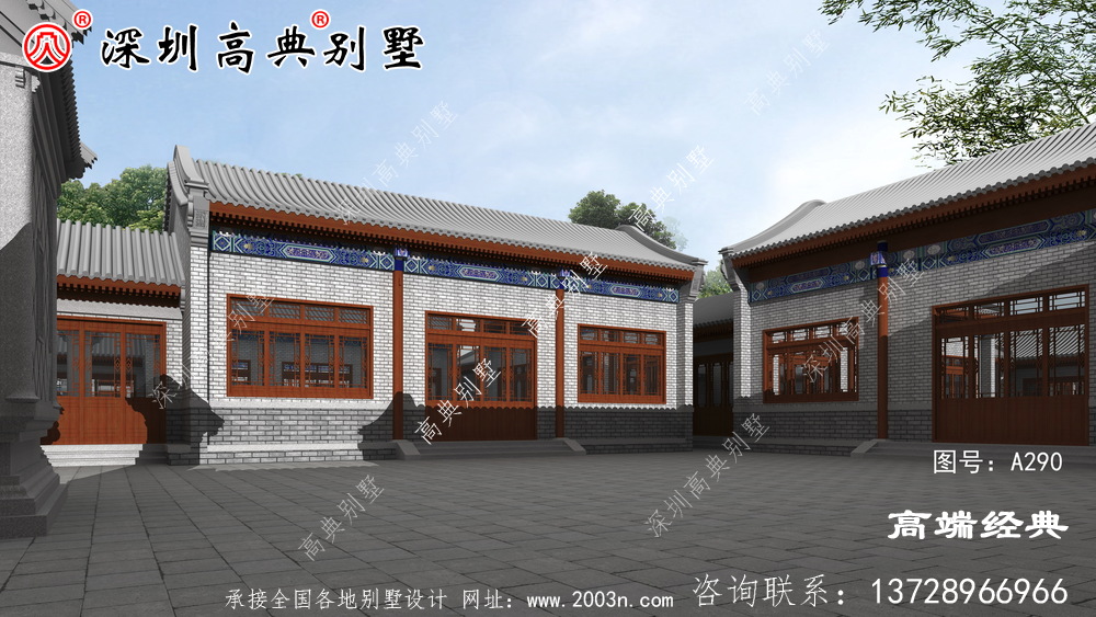 2021農(nóng)村新款中式別墅圖,古典與時尚碰撞,理想中的家