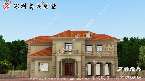 鄉村二層自建房圖，外觀時尚布局講究，經得起時間的考驗。
