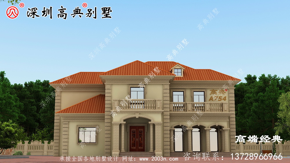 鄉村二層自建房圖，外觀時尚布局講究，經得起時間的考驗。