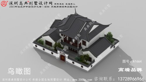 新中式 二層別墅 ，外觀 造型 錯落有致 ，低調奢華有內涵 。