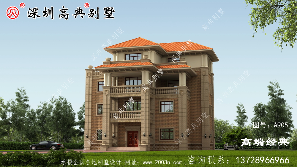 農(nóng)村簡(jiǎn)單普通的四層樓設(shè)計(jì)圖,村里人直夸好看。