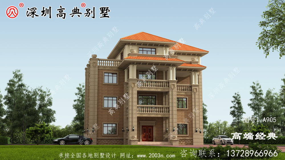 農(nóng)村簡(jiǎn)單普通的四層樓設(shè)計(jì)圖,村里人直夸好看。