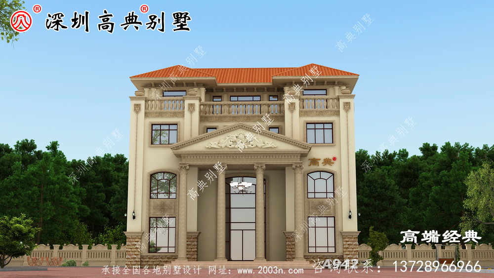 南方農(nóng)村四樓自建房設(shè)計(jì)精美