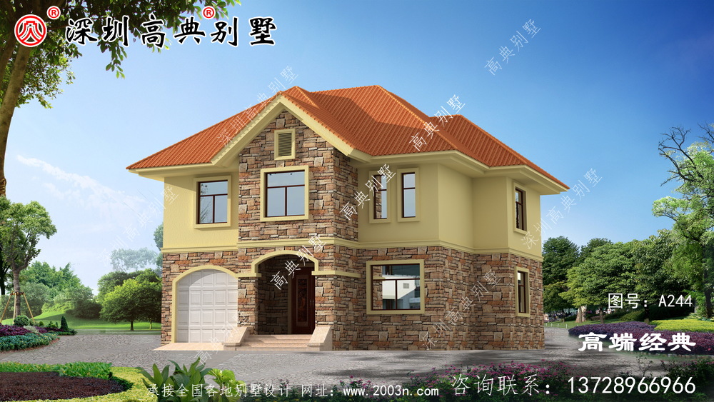 建棟別墅在藍天白云下享受生活的寧靜和歲月的美好吧