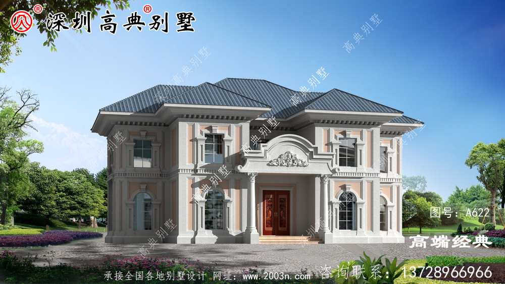 歐式二樓房設計圖,三代不過時,親朋好友都羨慕。