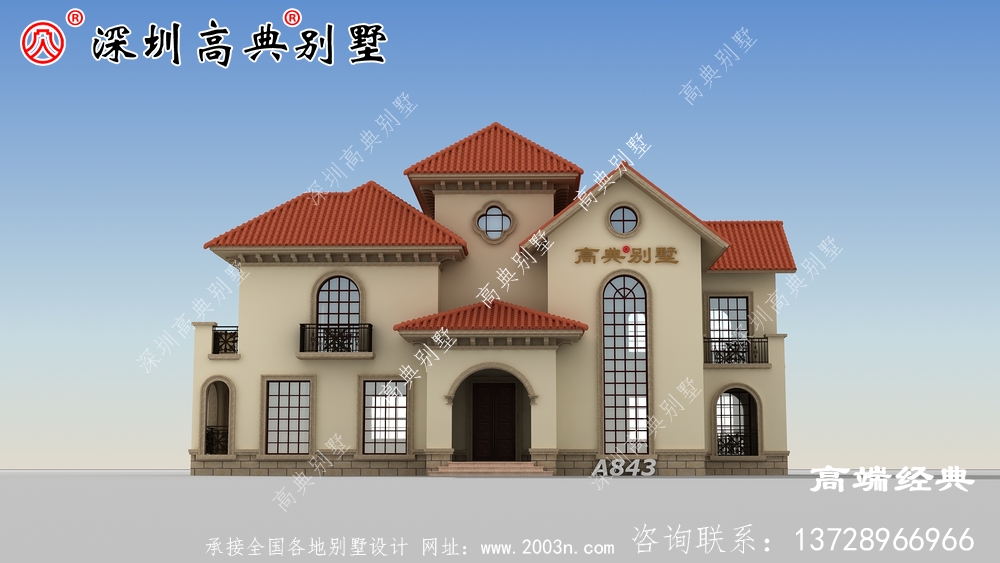 農村二層別墅,適合回老家建給爸媽居住