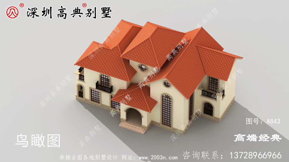 農村二層別墅,適合回老家建給爸媽居住