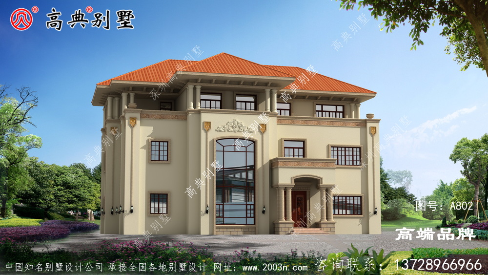 簡歐外觀構(gòu)建雖少，但一眼就能感受到簡歐的大氣風(fēng)范