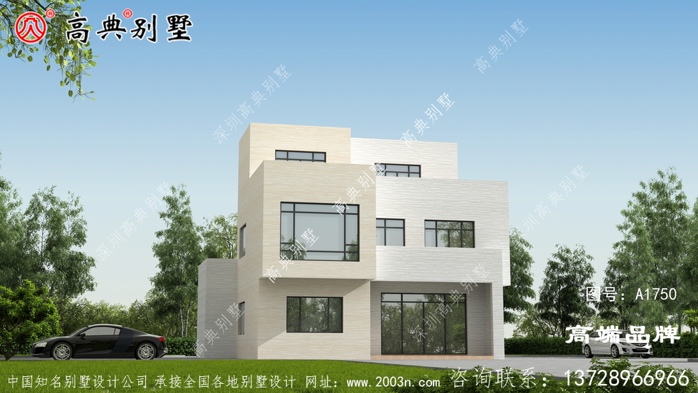 本別墅戶型簡(jiǎn)單實(shí)用滿足業(yè)主的家庭需求