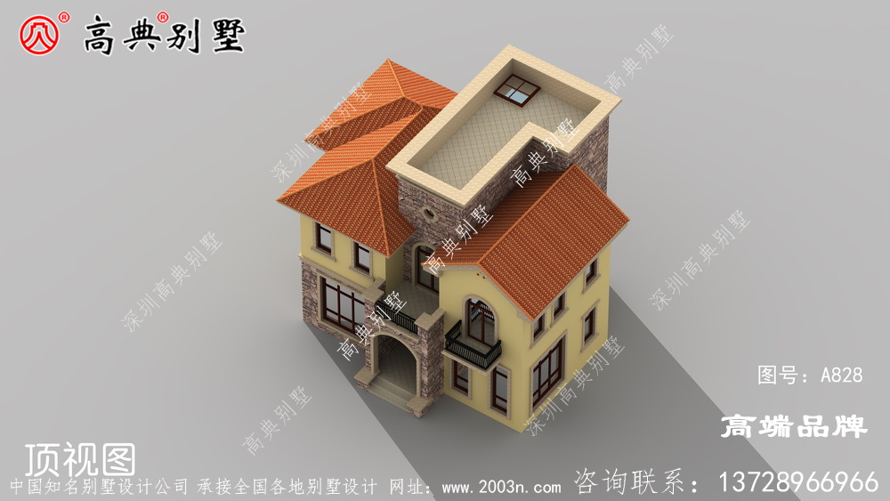 外墻配色的巧妙組合，非常大氣有質感